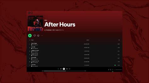 AFTER HOURS ALBUM COVER :: Behance