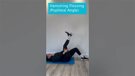 Hamstring Flossing Popliteal Angle Youtube