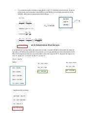 Tarea De Termo Docx Un Recipiente R Gido Contiene Un Gas Ideal A