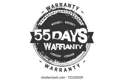 Vektor Stok 33 Days Warranty Icon Vintage Rubber Tanpa Royalti