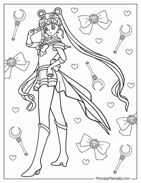 Adult Sailor Moon Coloring Pages