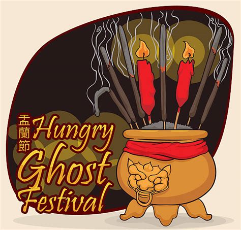 Hungry Ghost Festival Illustrations Royalty Free Vector Graphics