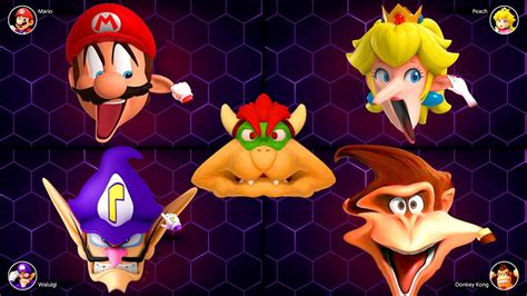 Mario Party Superstars Minigame Mario Vs Peach Vs Donkey Kong Vs