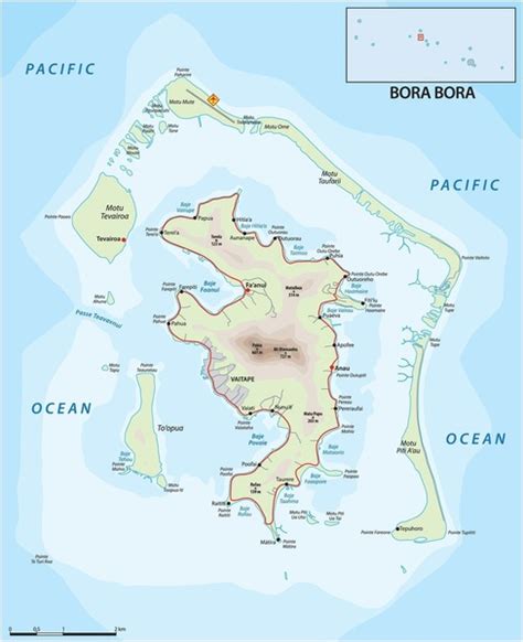 Bora Bora Roads Stock Vectors And Vector Art Shutterstock