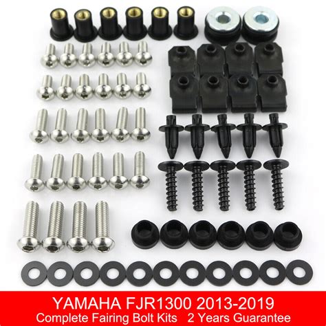 Stainless Steel Complete Fairing Bodywork Bolts Kit For Yamaha FJR1300