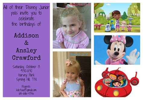 whisper of hope: The girls' Disney Junior Birthday Party