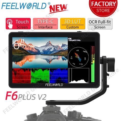 Feelworld F6 Plus V2 6 Polegada 3d Lut Tela De Toque 4k Hdmi Dslr