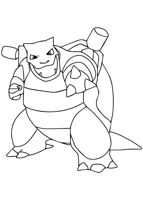 Desenhos De Blastoise De Pokemon Para Colorir E Imprimir