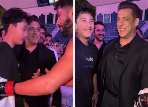 Salman Khan Shares A Laugh With Sanjay Dutts Son Shahraan At Karate