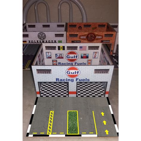 Diorama Garagem Gulf Hot Wheels Escala Shopee Brasil