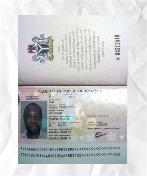 Niger Passport Fake Template Download Fake Fakesample