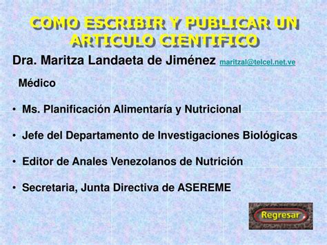 Ppt Como Escribir Y Publicar Un Articulo Cientifico Powerpoint Presentation Id2963453