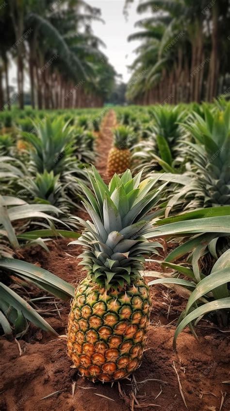 Premium Ai Image Pineapple Plantations On Bali Island Indonesia