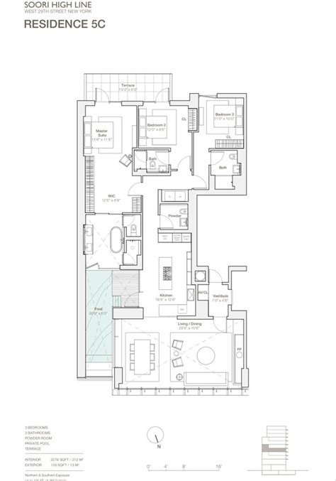 SOORI High Line West 29th Street New York Apartment Floor Plans