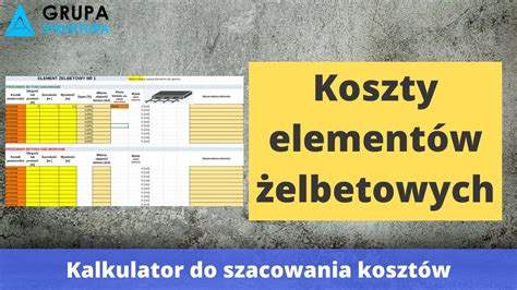 Szacowanie Koszt W Element W Elbetowych Zobacz Jak Szybko Policzy