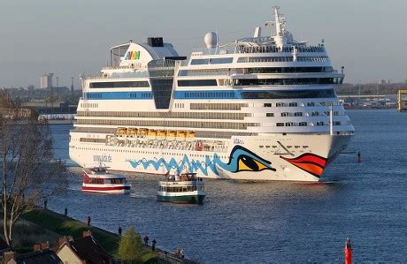 New Club Ship Aidablu Arrives Warnemuende Editorial Stock Photo Stock