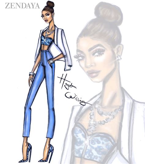 Hayden Williams Fashion Illustrations Happy Birthday Zendaya By Hayden