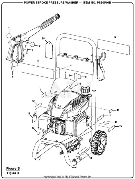 Homelite Ps B Powerstroke Pressure Washer Parts Diagram For Figure B