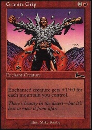 Mtg Granite Grip Moderately Played Urzas Legacy Magic The Gathering