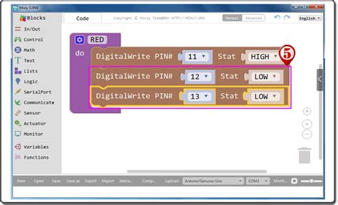 Graphical Programming Kit For Learn Coding With Arduino IDE10 Control