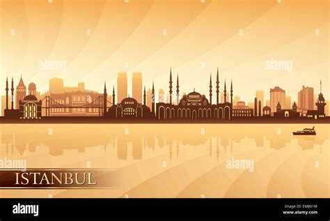 Istanbul City Skyline Vector Silhouette Hi Res Stock Photography And