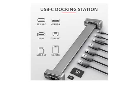 Comprar HUBXCO Estación multipuertos 10 en 1 tipo C docking station