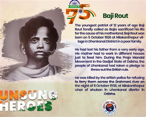 Youngest Indian freedom fighter : r/Odisha