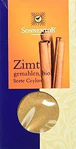 Sonnentor Bio Zimt Sorte Ceylon Gemahlen 40 G Amazon De