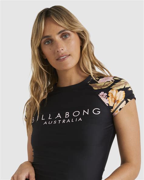 Billabong Calypso Wahine Rash Vest Black SurfStitch