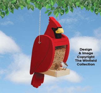 Bird Feeder Woodworking Plans - Cardinal Bird Feeder Pattern