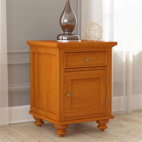 Wamsutter Solid Mahogany Wood Drawer Nightstand