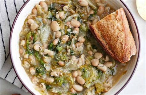 Bean Escarole Soup - Live Healthy! Cooks