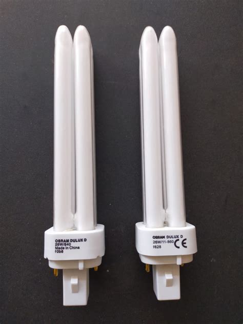 Osram Dulux-D 26W/840 860 2Pin (PLC) Cool White Daylight Compact Energy ...