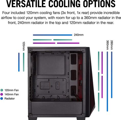 Corsair Carbide Series Spec Delta Rgb Tempered Glass Mid Tower