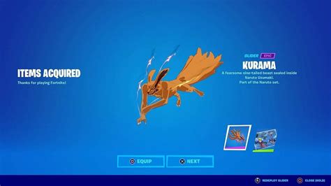 Fortnite x Naruto: How to get the free Kurama glider in Chapter 2 Season 8