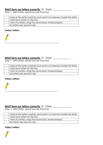 Intervention Sheets For Ditty Photocopy Masters From Read Write Inc