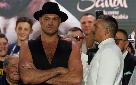 Tyson Fury Makes Tongue In Cheek Comment On Why He Refused To Stare Down Oleksandr Usyk