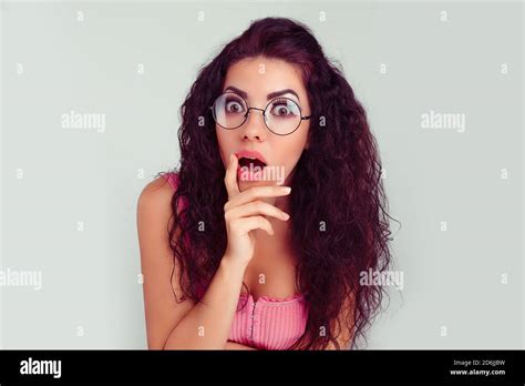 Surprised Wow I Dont Believe You Shocked Astonished Amazed Woman With Open Mouth And Big