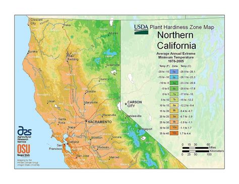 State Maps Of Usda Plant Hardiness Zones - Growing Zone Map California ...