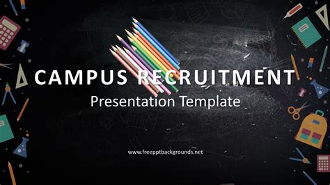 Campus Recruitment Powerpoint Templates Education Free Ppt