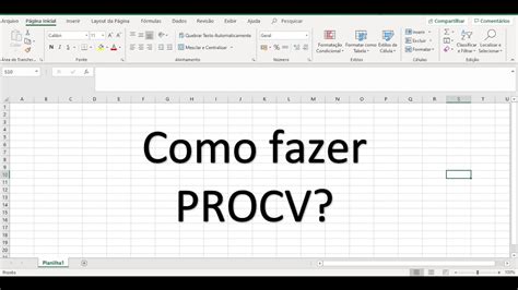 Como Fazer Procv No Excel V Deo Aula Youtube