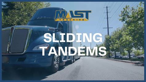 How To Slide Tractor Trailer Tandems Youtube