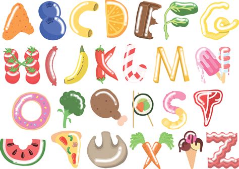 Food Alphabet On Behance