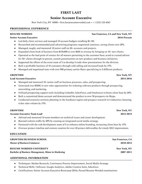 Resume Template For Account Manager Prntbl Concejomunicipaldechinu Gov Co