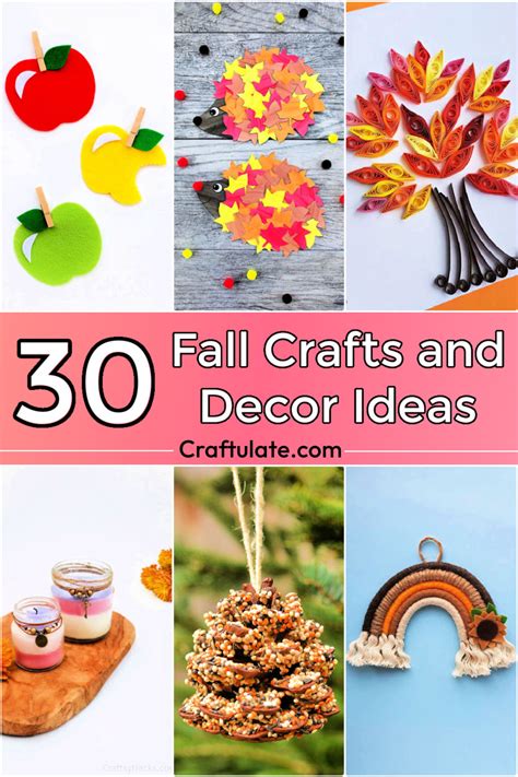 30 DIY Fall Crafts and Decor Ideas for Home - Craftulate