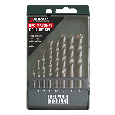 8PC Masonry Drill Bit Set Range Expert