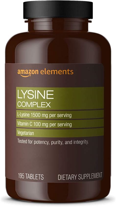 Amazon Amazon Elements Lysine Complex With Vitamin C For Immune