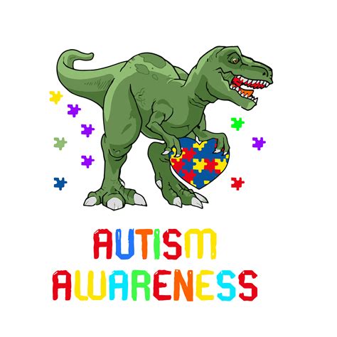 Saurus Autism Awareness Svg Autism Svg Awareness Svg Auti Inspire Uplift