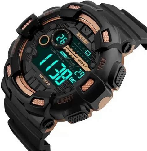 Black Skmei Sports Outdoor Multifunction S Shock Digital Watch For