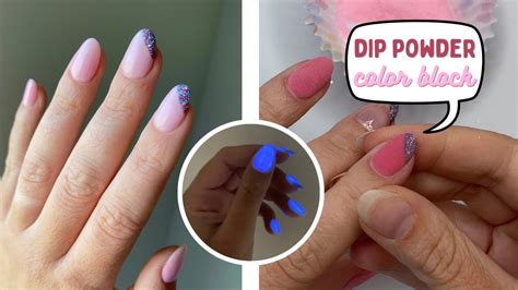 How To Do Dip Powder Nails Color Block Design Revel Nail YouTube